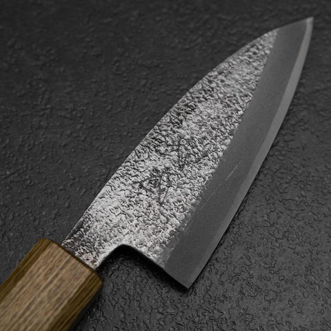 Deba White Steel #2 Nashiji Oak Handle 80mm-[Musashi]-[Japanese-Kitchen-Knives]