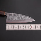 Deba White Steel #2 Nashiji Sumi Urushi Handle 120mm-[Musashi]-[Japanese-Kitchen-Knives]