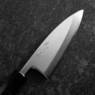 Deba White Steel #2 Polished Buffalo Ebony Handle 120mm-[Musashi]-[Japanese-Kitchen-Knives]