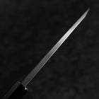 Deba White Steel #2 Polished Buffalo Ebony Handle 120mm-[Musashi]-[Japanese-Kitchen-Knives]
