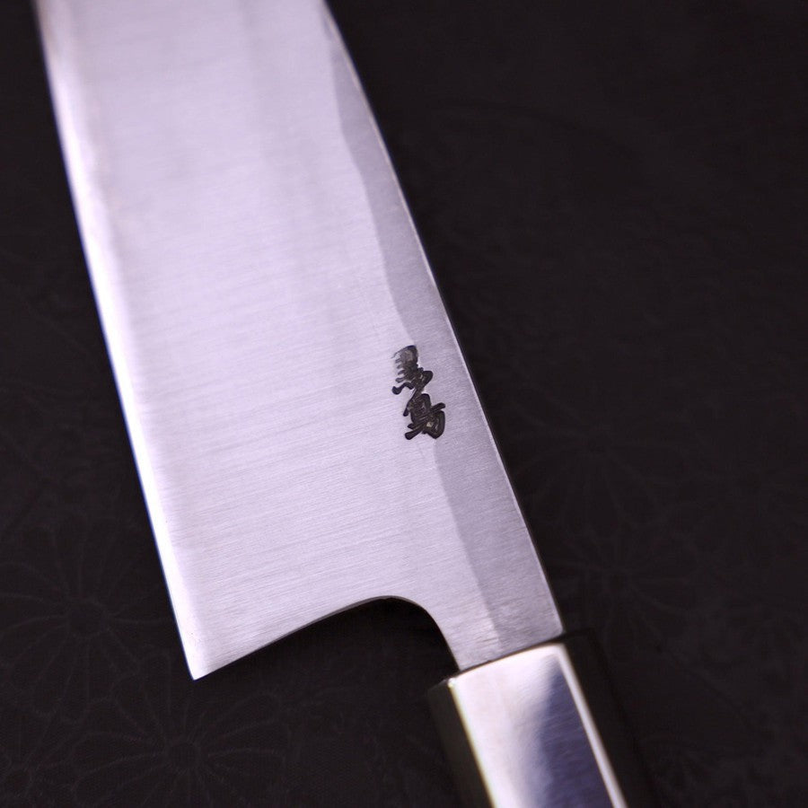Deba White steel #1 Walnut Handle 150mm-[Musashi]-[Japanese-Kitchen-Knives]