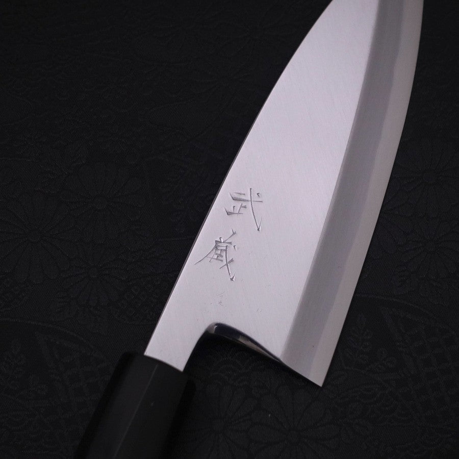 Deba White steel #2 Kasumi Buffalo Magnolia Handle 150mm-White steel #2-Kasumi-Japanese Handle-[Musashi]-[Japanese-Kitchen-Knives]