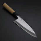 Deba White Steel #2 Kasumi Buffalo Magnolia Handle 180mm-[Musashi]-[Japanese-Kitchen-Knives]