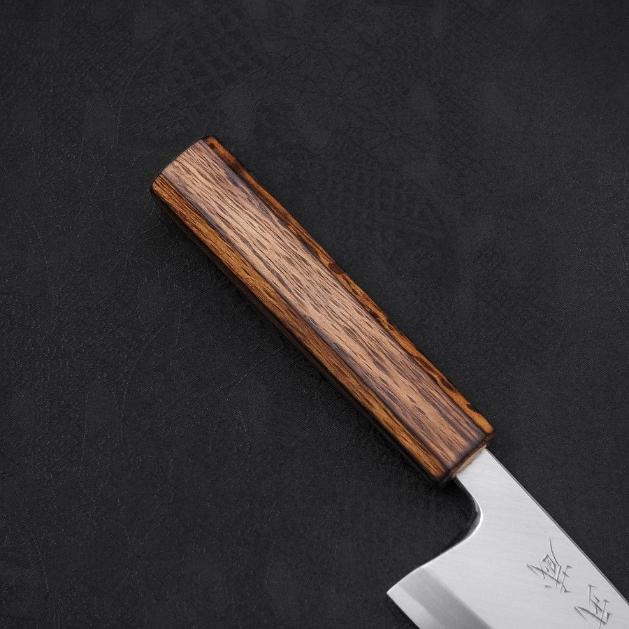 出刃 白紙2号 霞 墨漆柄 150mm – MUSASHI