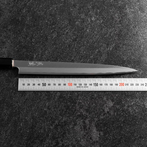 Fuguhiki White Steel #3 Kasumi Buffalo Magnolia Handle 240mm-[Musashi]-[Japanese-Kitchen-Knives]
