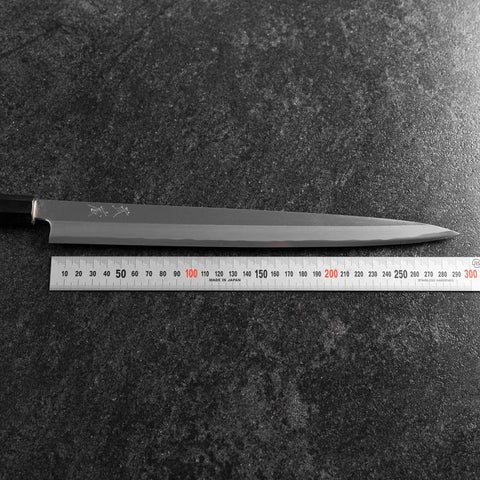 Fuguhiki White Steel #3 Kasumi Buffalo Magnolia Handle 300mm-[Musashi]-[Japanese-Kitchen-Knives]