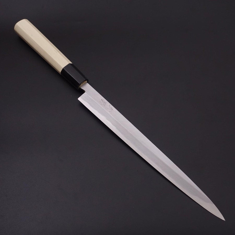 Fuguhiki White steel #2 Kasumi Buffalo Magnolia Handle 240mm-White steel #2-Kasumi-Japanese Handle-[Musashi]-[Japanese-Kitchen-Knives]