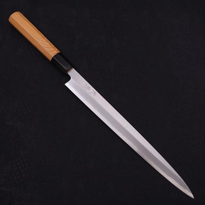 Fuguhiki White steel #2 Kasumi Ichii Buffalo Handle 270mm-White steel #2-Kasumi-Japanese Handle-[Musashi]-[Japanese-Kitchen-Knives]