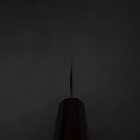 Funayuki Blue Steel #1 Kurouchi Purple Urushi Handle 105mm-[Musashi]-[Japanese-Kitchen-Knives]