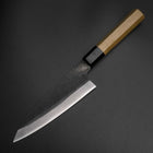 Funayuki Blue Steel #1 Stainless Clad Kurouchi Buffalo Magnolia Handle 165mm-[Musashi]-[Japanese-Kitchen-Knives]