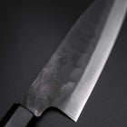 Funayuki Blue Steel #1 Stainless Clad Kurouchi Buffalo Magnolia Handle 165mm-[Musashi]-[Japanese-Kitchen-Knives]