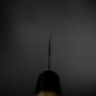 Funayuki Blue Steel #1 Stainless Clad Kurouchi Buffalo Magnolia Handle 165mm-[Musashi]-[Japanese-Kitchen-Knives]