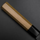 Funayuki Blue Steel #1 Stainless Clad Kurouchi Buffalo Magnolia Handle 165mm-[Musashi]-[Japanese-Kitchen-Knives]
