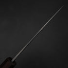 Funayuki Blue Steel #1 Stainless Clad Kurouchi Purple Urushi Handle 105mm (4.1”)-[Musashi]-[Japanese-Kitchen-Knives]