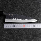 Funayuki Blue Steel #2 Kurouchi Buffalo Walnut Handle 165mm-[Musashi]-[Japanese-Kitchen-Knives]