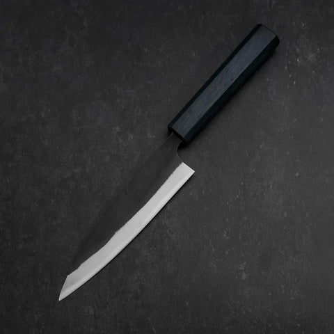 Funayuki Blue Steel #2 Kurouchi Dark Blue Urushi Handle 145mm (5.7”)-[Musashi]-[Japanese-Kitchen-Knives]