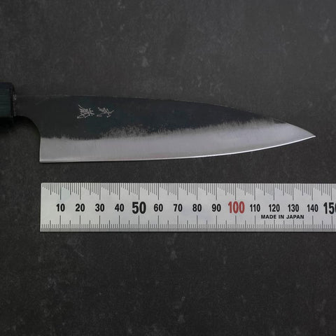 Funayuki Blue Steel #2 Kurouchi Dark Blue Urushi Handle 145mm (5.7”)-[Musashi]-[Japanese-Kitchen-Knives]