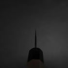 Funayuki Blue Steel #2 Kurouchi Walnut Handle 100mm-[Musashi]-[Japanese-Kitchen-Knives]