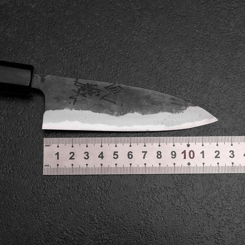 Funayuki Blue Steel #2 Kurouchi Walnut Handle 120mm-[Musashi]-[Japanese-Kitchen-Knives]