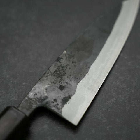 Funayuki Blue Steel #2 Kurouchi Walnut Handle 150mm (5.9”)-[Musashi]-[Japanese-Kitchen-Knives]