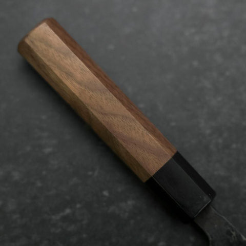 Funayuki Blue Steel #2 Kurouchi Walnut Handle 150mm (5.9”)-[Musashi]-[Japanese-Kitchen-Knives]