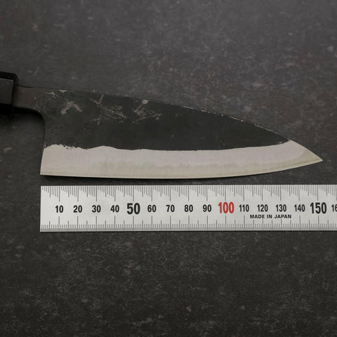 Funayuki Blue Steel #2 Kurouchi Walnut Handle 150mm (5.9”)-[Musashi]-[Japanese-Kitchen-Knives]