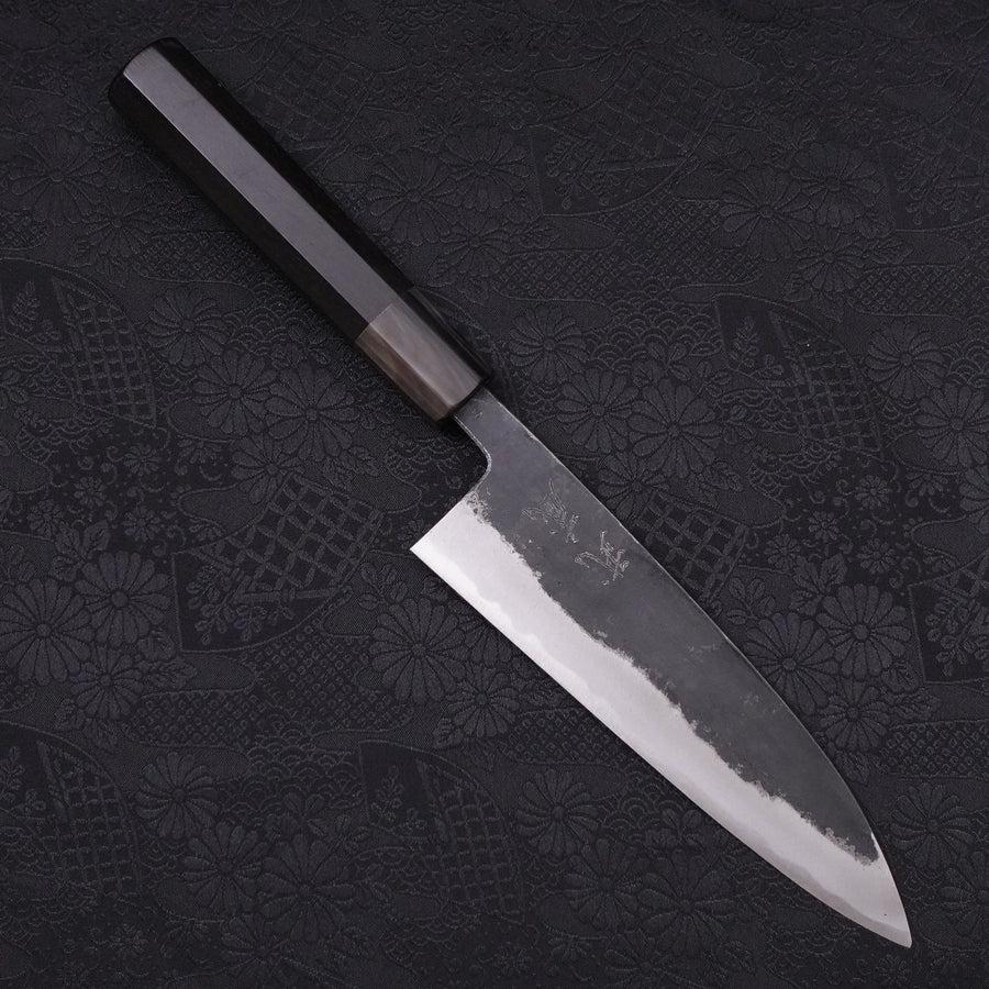 Funayuki Blue Super Kurouchi Buffalo Ebony Handle 165mm (6.5