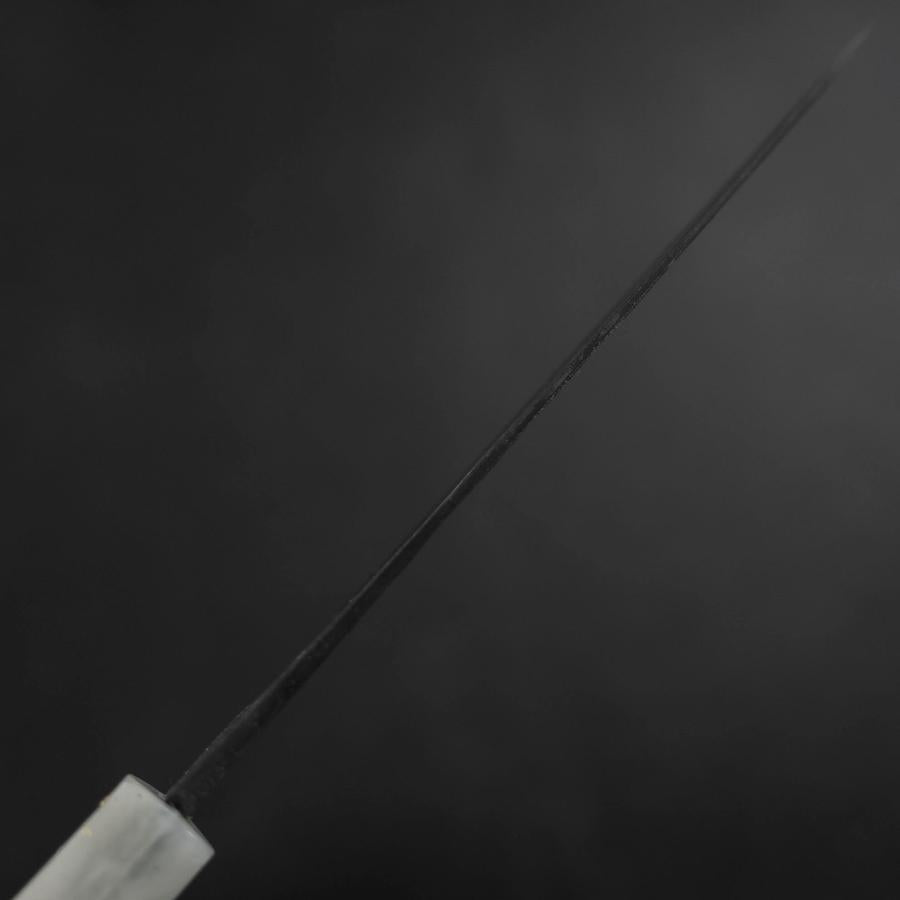 Funayuki Blue steel #2 Kurouchi Ocean Black White Gold Handle 165mm-[Musashi]-[Japanese-Kitchen-Knives]
