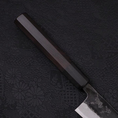 Funayuki Sabaki Aogami-Super Kurouchi Buffalo Ebony Handle 135mm-Aogami Super-Kurouchi-Japanese Handle-[Musashi]-[Japanese-Kitchen-Knives]
