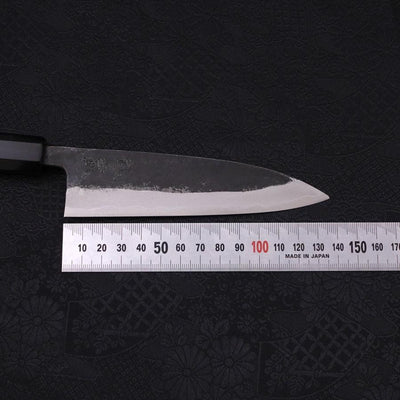 Funayuki Sabaki Aogami-Super Kurouchi Buffalo Ebony Handle 135mm-Aogami Super-Kurouchi-Japanese Handle-[Musashi]-[Japanese-Kitchen-Knives]