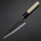 Funayuki Sabaki Blue Steel #1 Kurouchi Buffalo Magnolia Handle 160mm-[Musashi]-[Japanese-Kitchen-Knives]