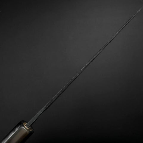 Funayuki Sabaki Blue Steel #1 Kurouchi Buffalo Magnolia Handle 160mm-[Musashi]-[Japanese-Kitchen-Knives]