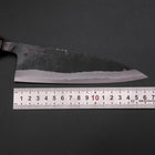 Funayuki Sabaki Blue Steel #1 Kurouchi Buffalo Magnolia Handle 160mm-[Musashi]-[Japanese-Kitchen-Knives]