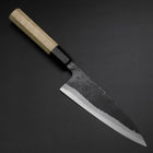 Funayuki Sabaki Blue Steel #1 Kurouchi Buffalo Magnolia Handle 160mm-[Musashi]-[Japanese-Kitchen-Knives]