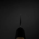 Funayuki Sabaki Blue Steel #1 Kurouchi Buffalo Magnolia Handle 165mm (6.5”)-[Musashi]-[Japanese-Kitchen-Knives]