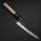 Funayuki Sabaki Blue Steel #1 Kurouchi Buffalo Magnolia Handle 165mm (6.5”)-[Musashi]-[Japanese-Kitchen-Knives]