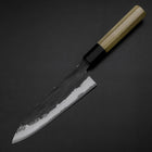 Funayuki Sabaki Blue Steel #1 Kurouchi Buffalo Magnolia Handle 165mm-[Musashi]-[Japanese-Kitchen-Knives]