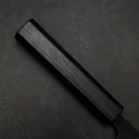 Funayuki Sabaki Blue Steel #1 Kurouchi Dark Blue Urushi Handle 105mm-[Musashi]-[Japanese-Kitchen-Knives]