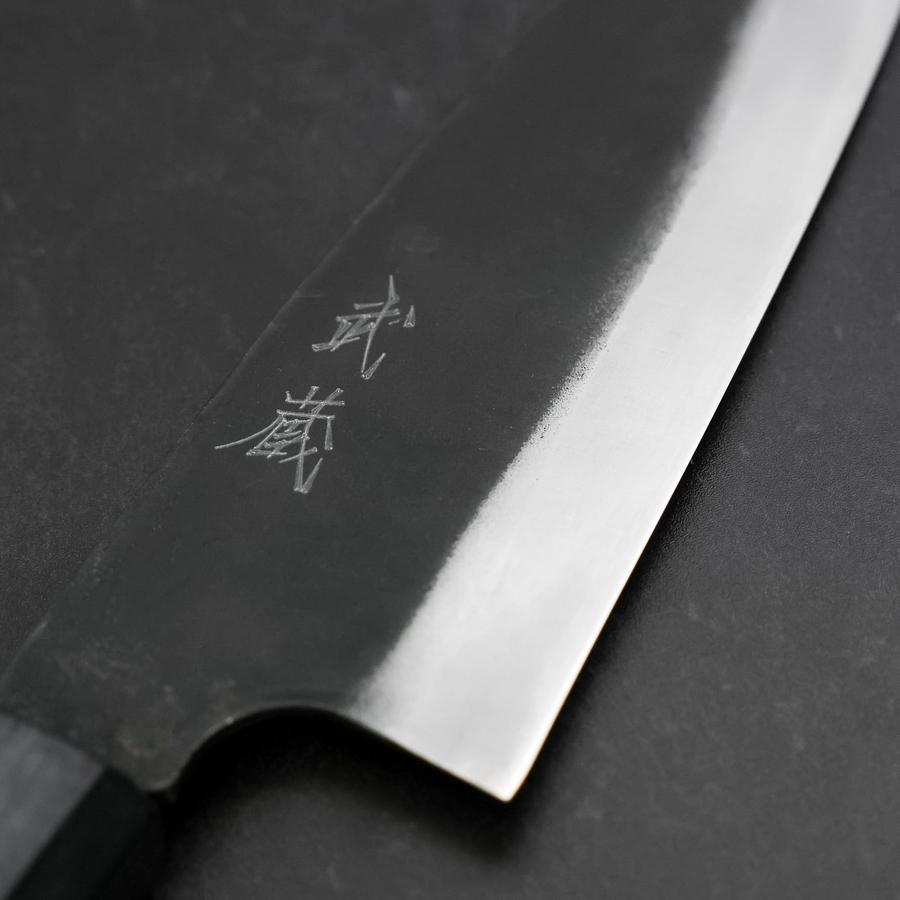 Funayuki Sabaki Blue Steel #1 Kurouchi Dark Blue Urushi Handle