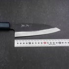 Funayuki Sabaki Blue Steel #1 Kurouchi Dark Blue Urushi Handle 165mm (6.5”)-[Musashi]-[Japanese-Kitchen-Knives]