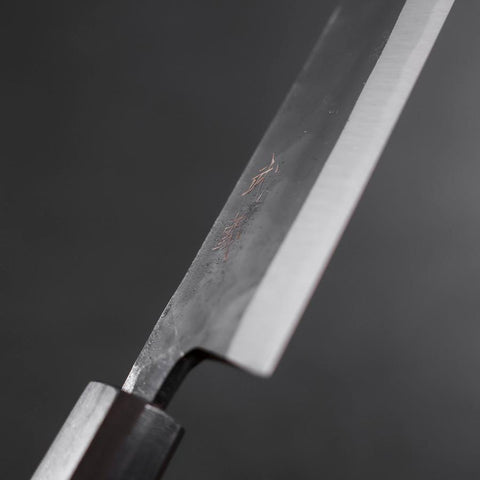 Funayuki Sabaki Blue Steel #2 Kurouchi Ebony Handle 165mm (6.5”)-[Musashi]-[Japanese-Kitchen-Knives]