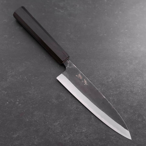 Funayuki Sabaki Blue Steel #2 Kurouchi Ebony Handle 165mm (6.5”)-[Musashi]-[Japanese-Kitchen-Knives]