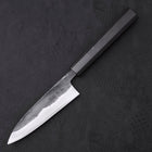 Funayuki Sabaki Blue Super Kurouchi Buffalo Ebony Handle 120mm (4.7”)-[Musashi]-[Japanese-Kitchen-Knives]