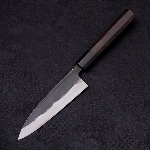 Funayuki Sabaki Blue Super Kurouchi Buffalo Ebony Handle 135mm (5.3”)-[Musashi]-[Japanese-Kitchen-Knives]