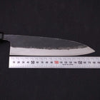 Funayuki Sabaki Blue Super Kurouchi Buffalo Ebony Handle 180mm (7”)-[Musashi]-[Japanese-Kitchen-Knives]