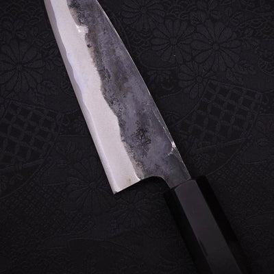Funayuki Sabaki Blue steel #1 Kurouchi Buffalo Ebony Handle 135mm-Blue steel #1-Kurouchi-Japanese Handle-[Musashi]-[Japanese-Kitchen-Knives]
