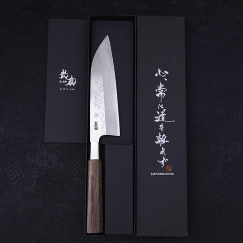 Funayuki Silver Steel #3 Hamachidori Walnut Handle 165mm (6.5”)-[Musashi]-[Japanese-Kitchen-Knives]