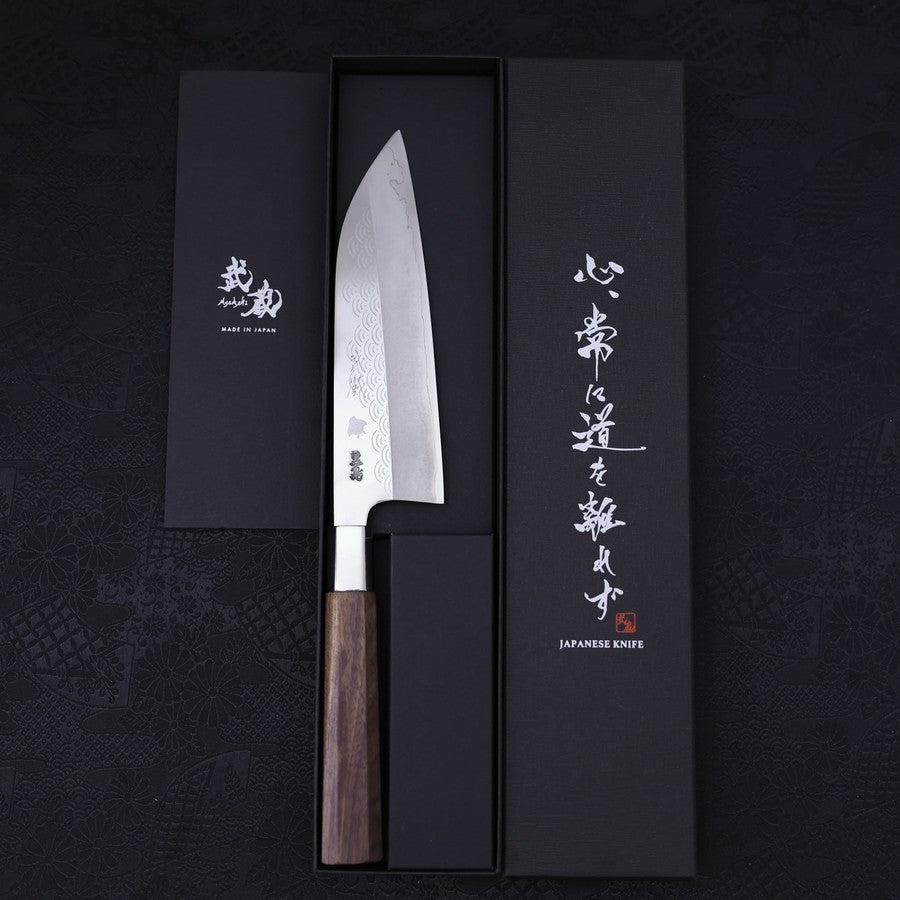 Funayuki Silver Steel #3 Hamachidori Walnut Handle 165mm-[Musashi]-[Japanese-Kitchen-Knives]