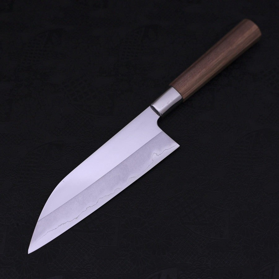 Funayuki Silver Steel #3 Ichimatsu Walnut Handle 165mm-[Musashi]-[Japanese-Kitchen-Knives]
