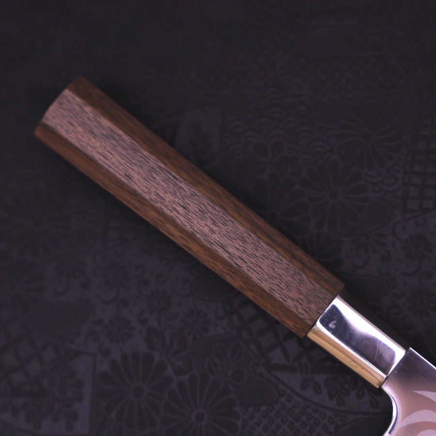 Funayuki Silver Steel #3 Kemanmon Walnut Handle 165mm-[Musashi]-[Japanese-Kitchen-Knives]